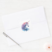 Stickers Unicorne aquarelle (Enveloppe)