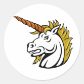 Stickers Unicorne en colère (Devant)