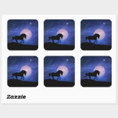 Stickers Unicorne et étoiles (Feuille)
