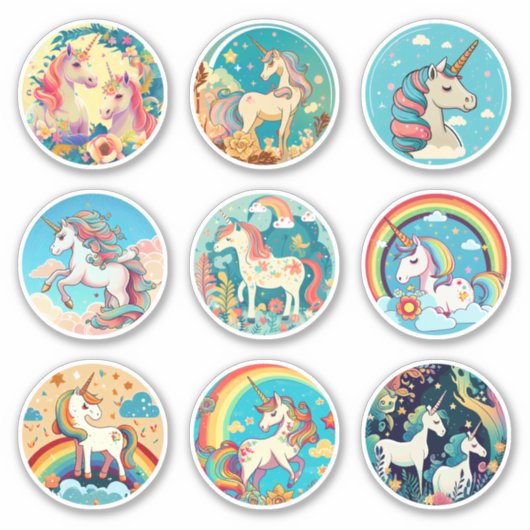 Stickers Unicorne Magique (Devant)