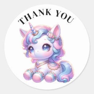Stickers Unicorne Merci