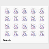 Stickers Unicorne Merci (Feuille)