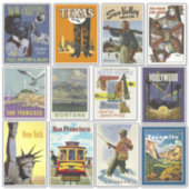 stickers USA Travel Poster (Devant)