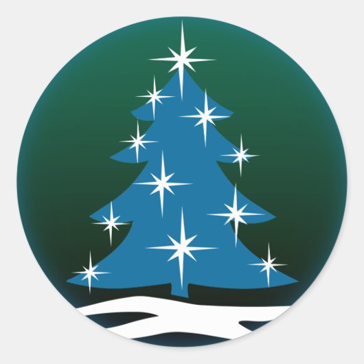 Stickers Vacances amusants Stickers Arbre de Noël (Devant)