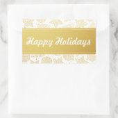 Stickers Vacances de Noël Or et Blanc (Sac)