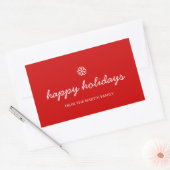 Stickers Vacances - Fêtes heureuses Noël rouge (Enveloppe)