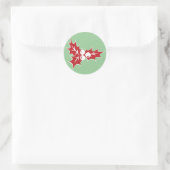 Stickers Vacances Retro Holly Feuilles et Berries (Sac)