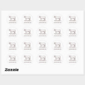 Stickers Vache Brown (Feuille)