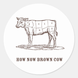 Stickers Vache Brown
