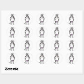Stickers Vache de dessin (Feuille)