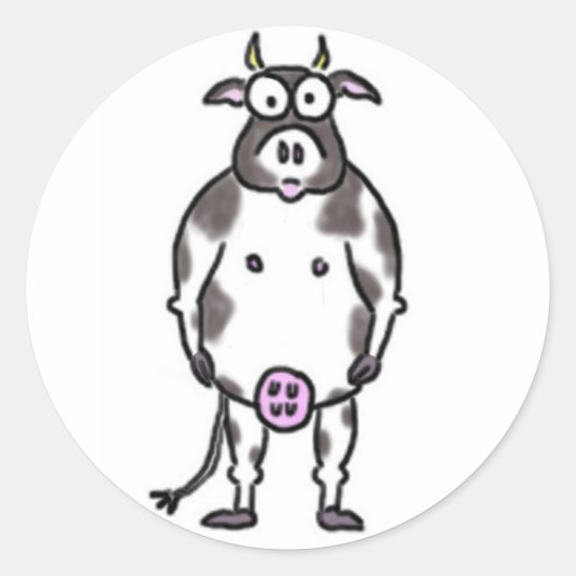 Stickers Vache de dessin (Devant)
