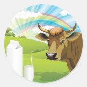 Stickers Vache Et Lait (Devant)
