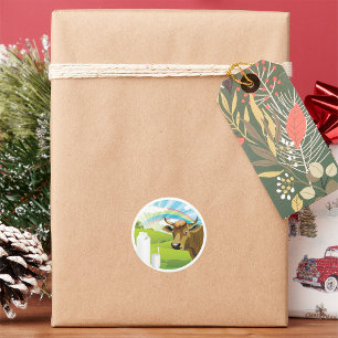 Stickers Vache Et Lait