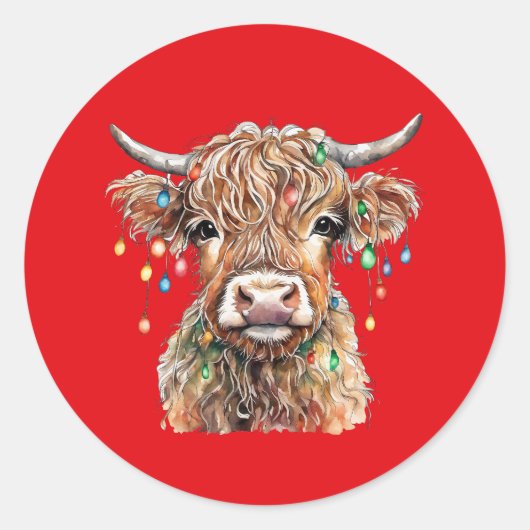 Stickers Vache Highland (Devant)