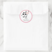 Stickers Vache Pois rose (Sac)