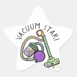 Stickers Vacuum Star (20 par feuille)