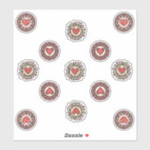 stickers Valentine ai (Feuille)