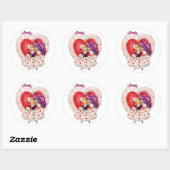 stickers Valentine vintage (Feuille)