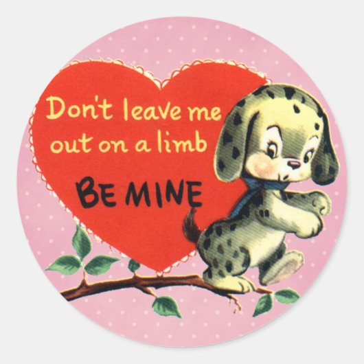 Stickers Valentine vintage (Devant)