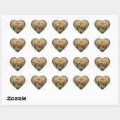 Stickers Valentine vintage Fleur (Feuille)
