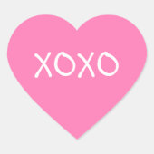 Stickers Valentine XOXO (Devant)