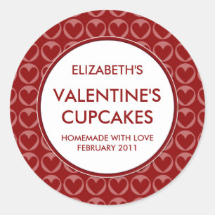 Stickers Valentine's Canning / Baking personnalisé