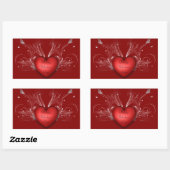 Stickers Valentines/Coeur (Feuille)
