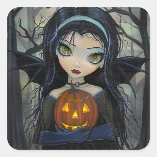 Stickers Vampire d'Halloween Woods (Devant)
