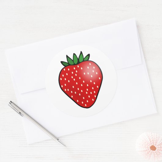 Stickers van aardbeivruchten (Envelop)