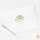 Stickers van Baby shower, peach en Gold (Envelop)