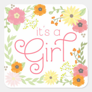 Stickers van Baby shower van zoete Vloeren