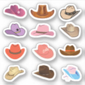 Stickers van cowboy Pet (Voorkant)