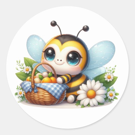 Stickers van Cute Bee (Voorkant)