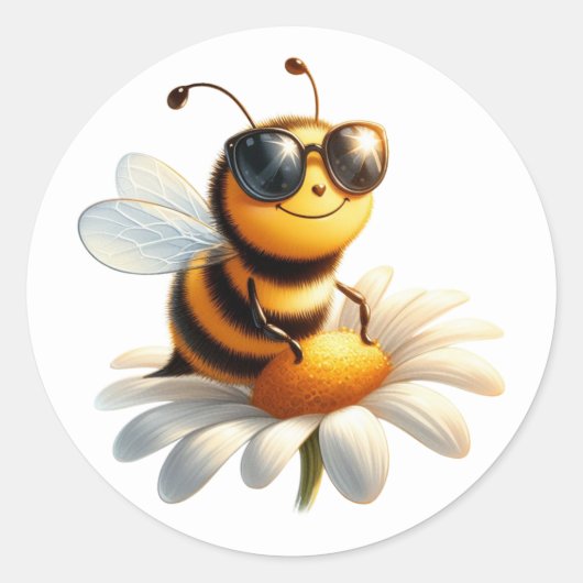 Stickers van Cute Bee (Voorkant)