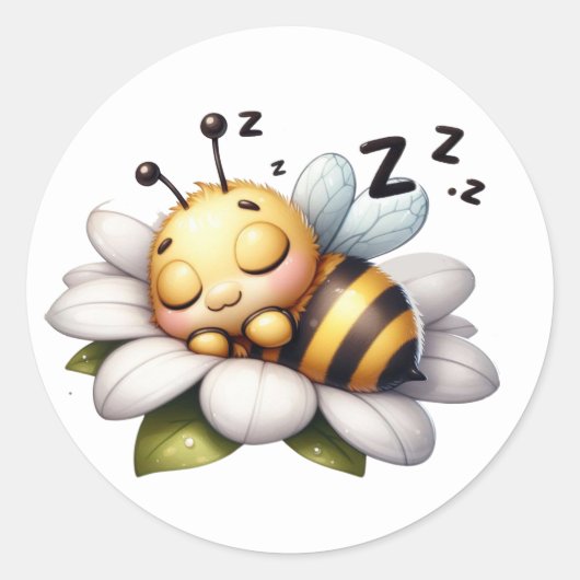 Stickers van Cute Bee (Voorkant)