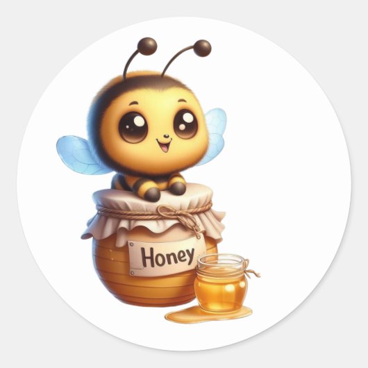 Stickers van Cute Bee (Voorkant)