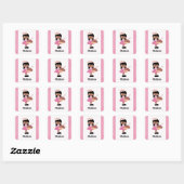 Stickers van de Afrikaanse prinses Birthday (Vel)