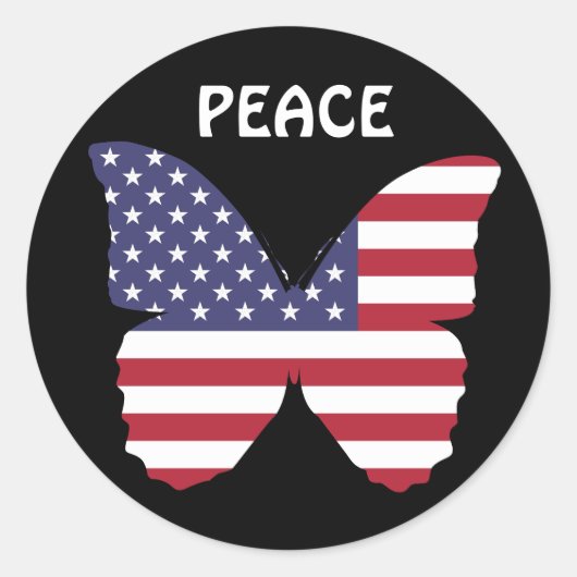 stickers van de amerikaanse vlinder (Voorkant)