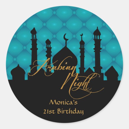 Stickers van de Arabische nacht, Birthday Party (Voorkant)