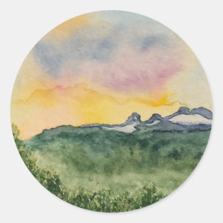 Stickers van de berg-zonnedonger