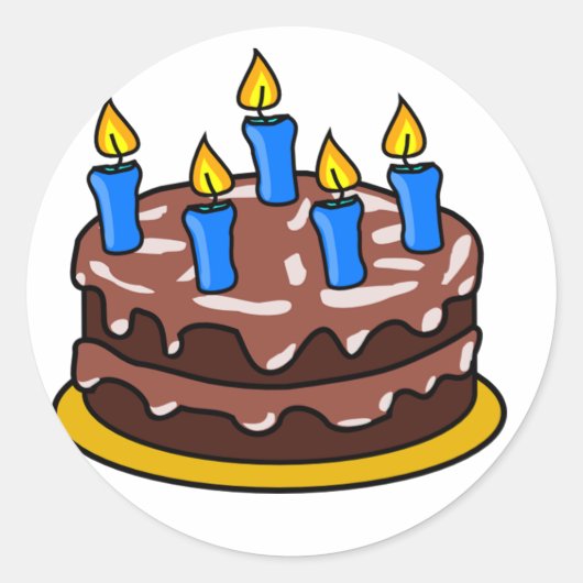 Stickers van de Birthday Cake (Voorkant)