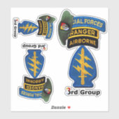 Stickers van de derde speciale troepengroep SFG (Vel)