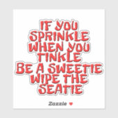 Stickers van de Humor van de Bathroom (Vel)