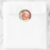  Stickers van de kerstman uit de jaren 1940 (Tas)