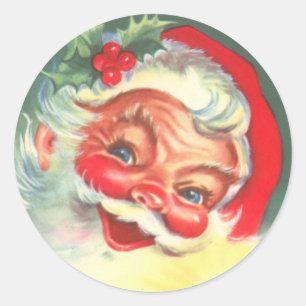 Stickers van de kerstman uit de jaren 1940