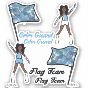 Stickers van de Kleur van de vlag (Sky Blue White 