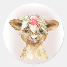 Stickers van de Koe van het Hoogland