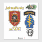 Stickers van de MAC-V-SOG van de speciale strijdkr (Vel)