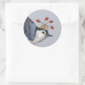 stickers van de nuthatch met witte borst (Tas)