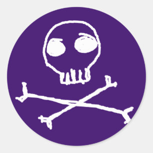 Stickers van de schedel en kruisbeenderen
